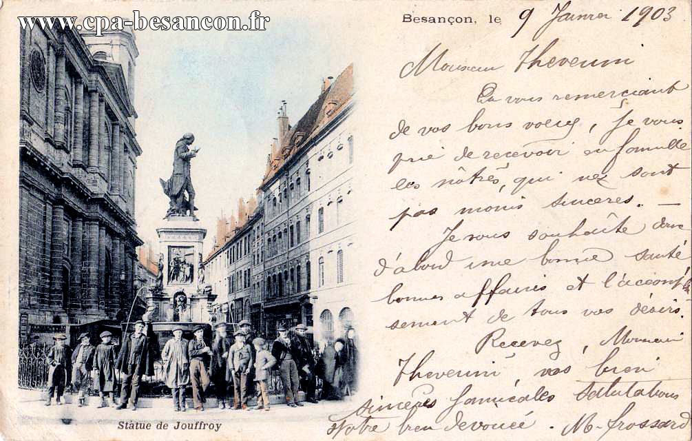 Besançon - Statue de Jouffroy
